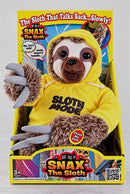 Snax the Sloth Interactive Talking Plush Toy for Kids 3-7 2024 Magic Cars Variant 0