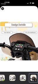 Indian 6V Battery-Powered Ride-On Motorcycle for Kids Magic Cars 4
