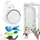 Engaging Electric Flying Bird Feather Toy for Indoor Cats Magic Cars Variant 0