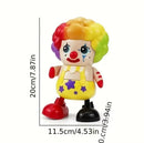 Musical Dancing Clown Toy with LED Lights and Sounds - Perfect for Fun Adventures Magic Cars 2