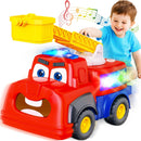 Musical Fire Truck Toy for Toddlers 1-3 with Lights and Learning Features Magic Cars 1