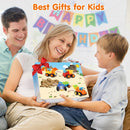 4-Piece Interactive Friction-Powered Construction Vehicle Toy Set Magic Cars 7