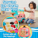 Interactive Ice Cream Push Ride-On Toy for Toddlers Ages 1-3 Boys and Girls Magic Cars 20