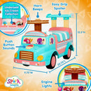 Interactive Ice Cream Push Ride-On Toy for Toddlers Ages 1-3 Boys and Girls Magic Cars 22