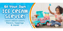 Interactive Ice Cream Push Ride-On Toy for Toddlers Ages 1-3 Boys and Girls Magic Cars 25