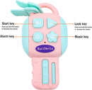 Interactive Pink Backseat Steering Wheel Toy with Lights, Music, and Pretend Car Key Magic Cars 4