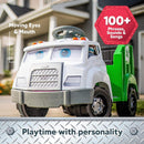 Interactive Toddler Ride-On Recycling Truck Toy with 9 Accessories Included Magic Cars 3