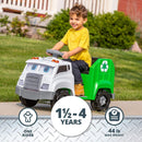 Interactive Toddler Ride-On Recycling Truck Toy with 9 Accessories Included Magic Cars 4