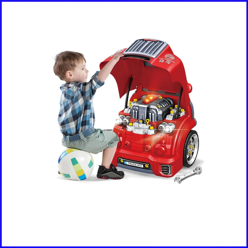 Interactive Truck Engine Toy with Lights and Sounds for Creative Kids Magic Cars Variant 0