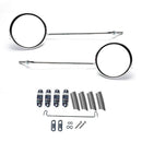 Italian Mirror & Bracket Set for Vespa VNB, VBB, GS