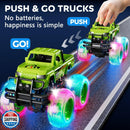 Monster Trucks Toy for Toddlers Boys with Illuminated Wheels Age 2+ Magic Cars 2