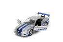 Toys 1:32 Brian's Nissan Skyline GT-R R34 in Silver/Blue from Fast & Furious Magic Cars 5