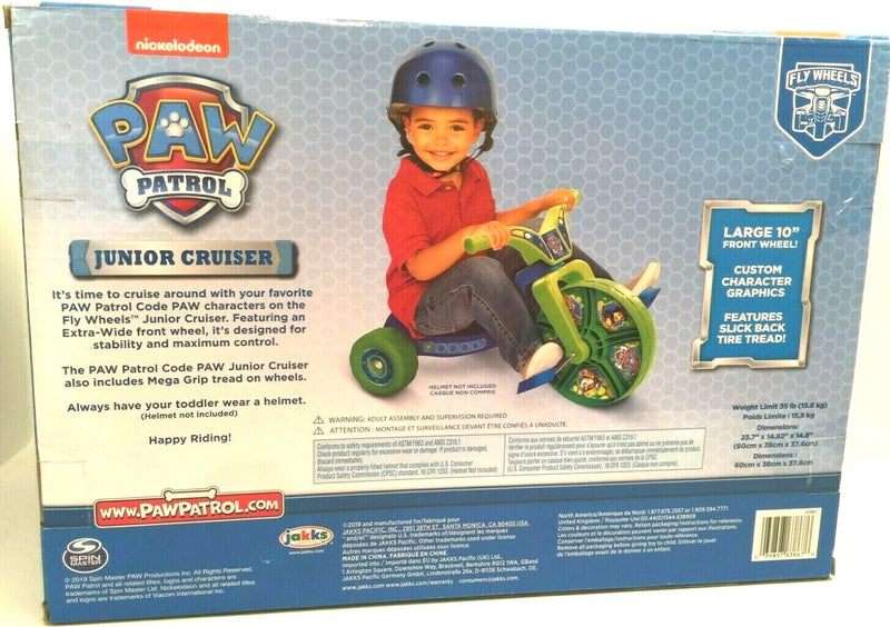 10-Inch Paw Patrol Junior Cruiser Tricycle with Fly Wheels Magic Cars 1
