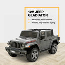 Jeep 12V Gladiator Rubicon Gray Ride-On Truck for Two with Forward and Reverse功能 Magic Cars Variant 0