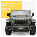 Battery-Powered Grey Jeep Gladiator Rubicon Vehicle with Sound Effects for Ages 3+ Magic Cars 2