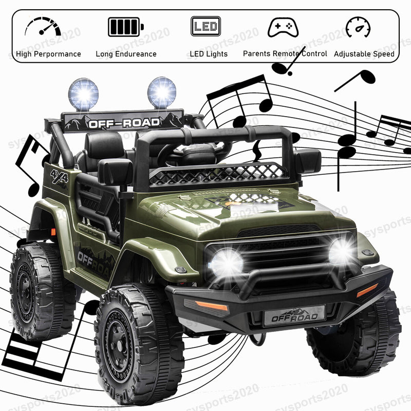 12V Electric Kids Ride-On Jeep Truck with Remote Control Magic Cars 1