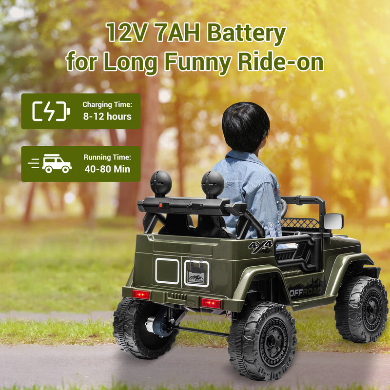 12V Electric Kids Ride-On Jeep Truck with Remote Control Magic Cars 9