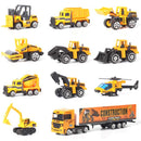 Jenilily Construction Toy Truck Die-cast Vehicle Transporter Set with Excavator Magic Cars 1