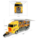 Jenilily Construction Toy Truck Die-cast Vehicle Transporter Set with Excavator Magic Cars 5