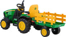 John Deere 12V Ground Force Ride-On Tractor with Trailer Magic Cars 7