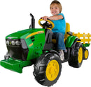 John Deere 12V Ground Force Ride-On Tractor with Trailer Magic Cars 8