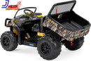 John Deere Camo Kids Ride-On Gator XUV Battery-Powered with Dump Bed and Tailgate for Ages 3-8 Years Magic Cars 3