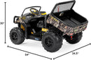 Kids' Battery-Powered John Deere Camo Ride-On Gator XUV with Dump Bed and Tailgate, Ages 3-8 Magic Cars 4