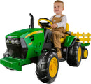 John Deere 12V Ground Force Ride-On Tractor with Trailer Magic Cars 9