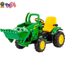 John Deere 12V Battery-Powered Ride-On Loader with Front Scoop and Realistic Design Magic Cars 10