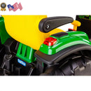 John Deere 12V Battery-Powered Ride-On Loader with Front Scoop and Realistic Design Magic Cars 7