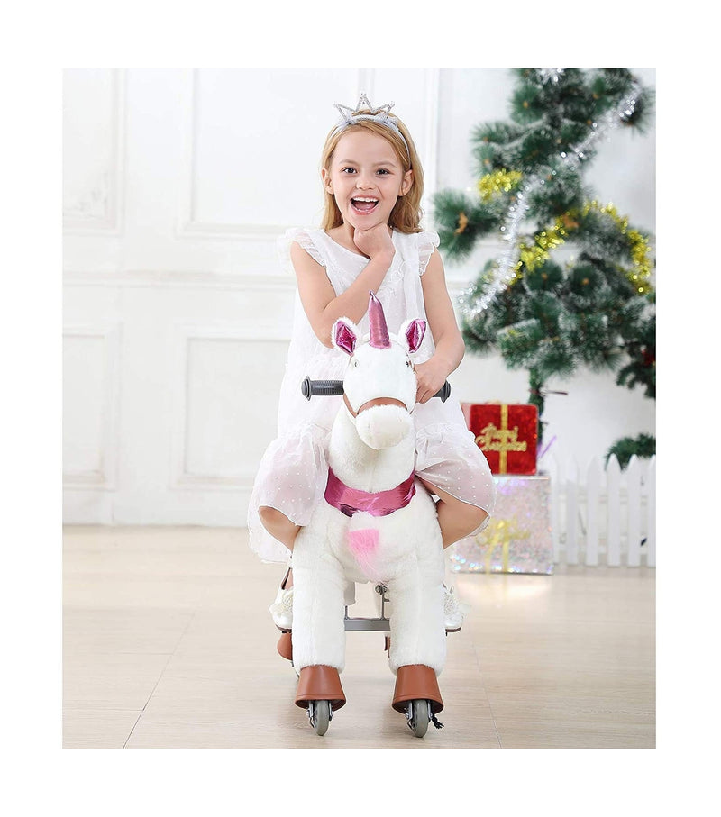 Ride-On Unicorn and Pony Toys for Girls and Children – Interactive Horse Riding Play Vehicle Magic Cars 3