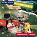 JONRRYIN Remote-Controlled Electric Train Set for Children, Classic Steam Engine Design Magic Cars 2