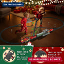 JONRRYIN Remote-Controlled Electric Train Set for Children, Classic Steam Engine Design Magic Cars 5