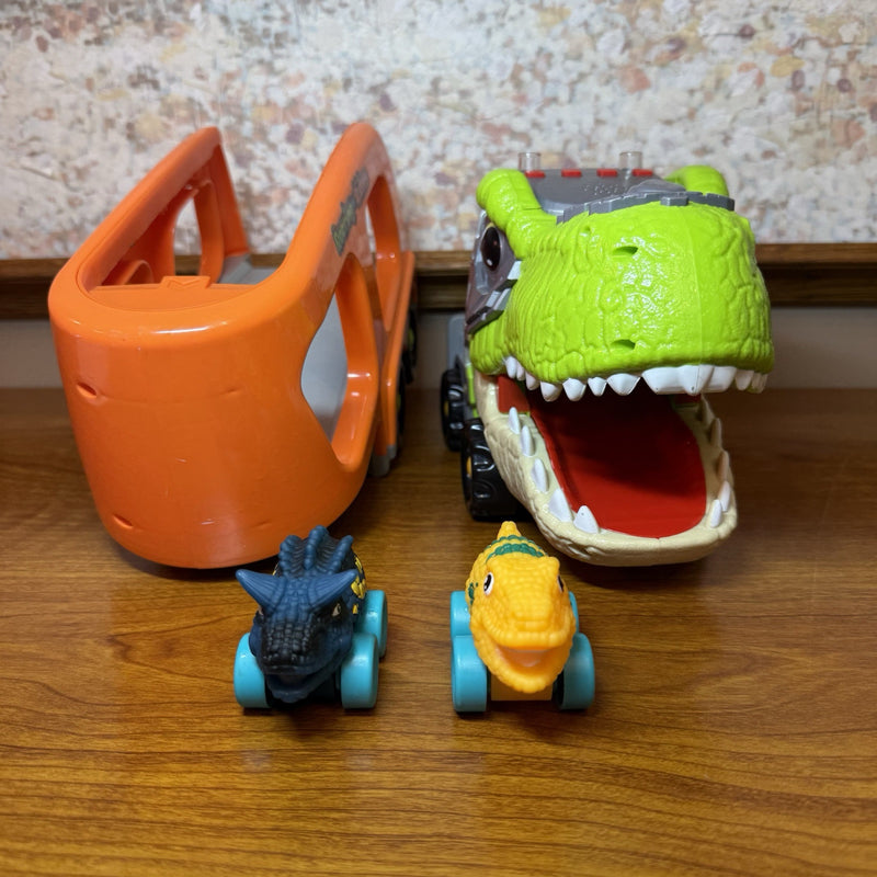 Dinosaur Truck Toy with Sound Effects for Boys Ages 3-5 Magic Cars 3