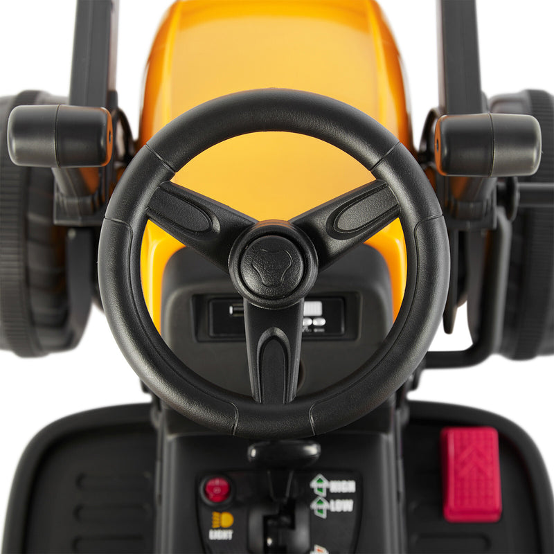 12V Battery Powered Kids Ride-On Excavator Truck Digger with 3 Speeds, Music, and Remote Control Magic Cars 10