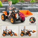 12V Battery Powered Kids Ride-On Excavator Truck Digger with 3 Speeds, Music, and Remote Control Magic Cars 14