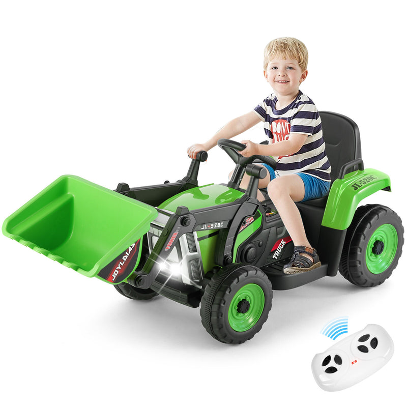 12V Battery Powered Kids Ride-On Excavator Truck Digger with 3 Speeds, Music, and Remote Control Magic Cars 25