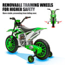 12V Battery-Powered Kids Ride-On Dirt Bike with Training Wheels Magic Cars 3