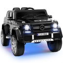 12V Black Kids Ride-On Car Truck with Battery, LED Lights, Music, and Remote Control Magic Cars 21