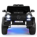 12V Black Kids Ride-On Car Truck with Battery, LED Lights, Music, and Remote Control Magic Cars 22
