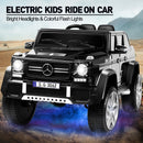 12V Black Kids Ride-On Car Truck with Battery, LED Lights, Music, and Remote Control Magic Cars Variant 0