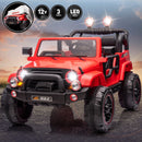 12V Kids Electric Ride-On Jeep Truck with Remote Control and Music, Available in Pink, Black, and Red Magic Cars 0