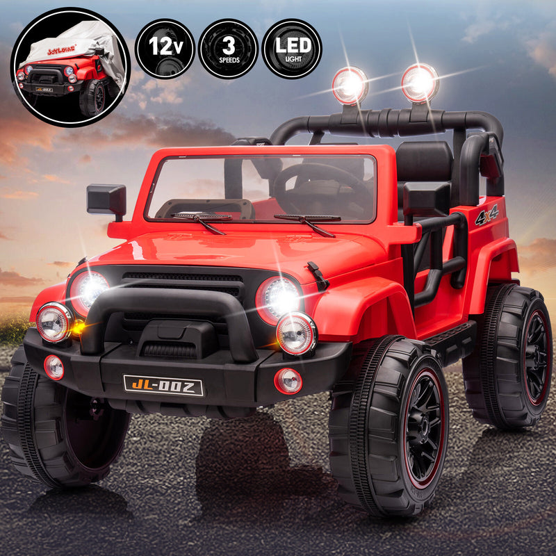 12V Kids Electric Ride-On Jeep Truck with Remote Control and Music, Available in Pink, Black, and Red Magic Cars Variant 0