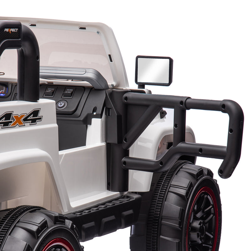12V Kids Electric Ride-On Truck with 3 Speeds, MP3, LED Lights, and Remote Control Magic Cars 16