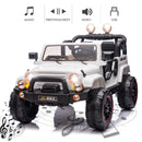 12V Kids Electric Ride-On Truck with 3 Speeds, MP3, LED Lights, and Remote Control Magic Cars 4