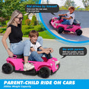 24V Pink 2-Seater Kids Ride-On Car with Remote Control and 3 Speeds for Parent-Child Fun Magic Cars 2