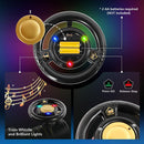 3-in-1 Electric Ride-On Train with 16 Curved Tracks, 6V, 39-Inch Black Magic Cars 2