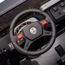 12V Black Kids Ride-On Truck with 3 Speeds, LED Lights, MP3, and Remote Control Magic Cars 14