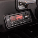 12V Black Kids Ride-On Truck with 3 Speeds, LED Lights, MP3, and Remote Control Magic Cars 15