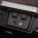 12V Black Kids Ride-On Truck with 3 Speeds, LED Lights, MP3, and Remote Control Magic Cars 16